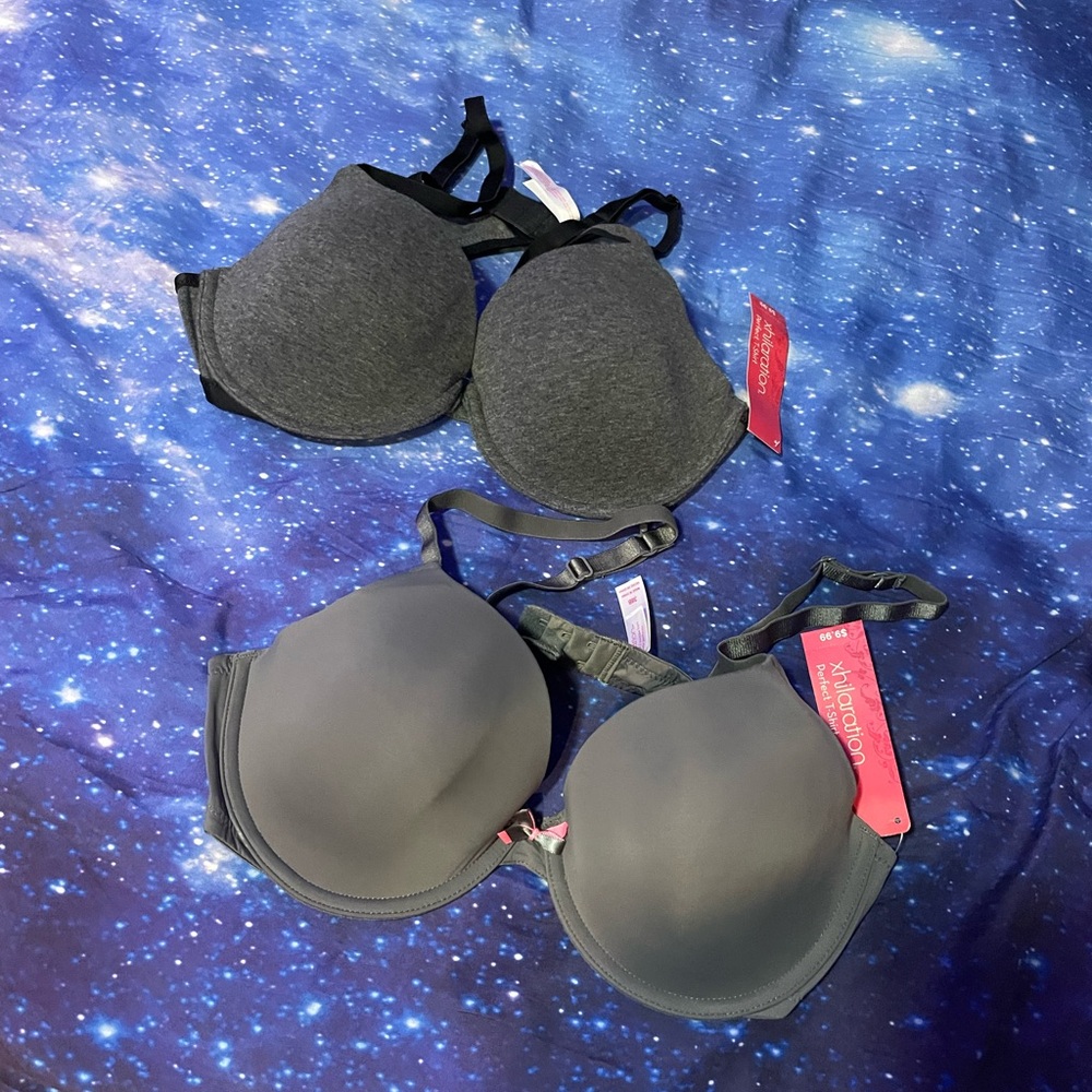 NWT!!! Women’s 2-piece BUNDLE light and dark grey bras - both sizes 38B💥💥